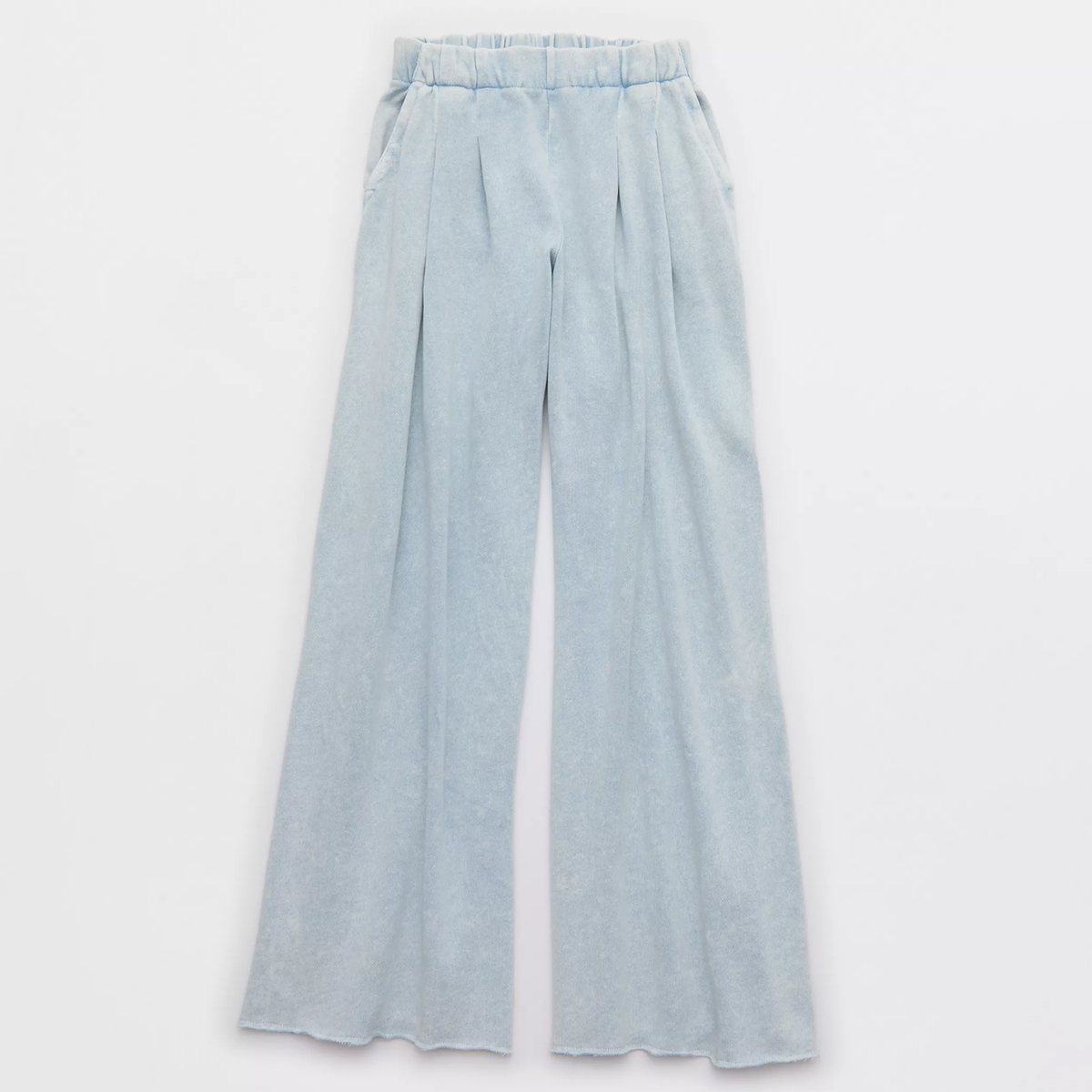 High Waist Wide‑Leg Casual Fleece Street Trousers
